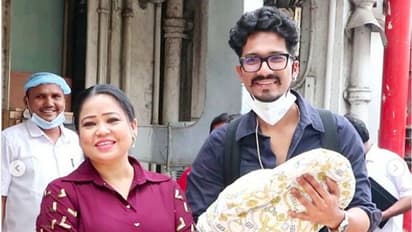 সদ্যজাতকে নিয়ে বাড়ি  ফিরলেন হর্ষ-ভারতী, লিটস প্রিন্সের মুখ রইল পেজ থ্রি-র আড়ালেই