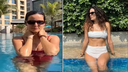 IPL 2022: నటాషా హాట్ షో.. టూ పీస్ బికినీలో  అందాలు ఆరబోస్తున్న గుజరాత్ టైటాన్స్ సారథి భార్య