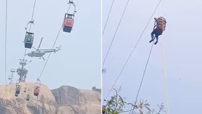 Cable car collision in Jharkhand: Efforts on rescue 40 stranded tourists, 2 dead