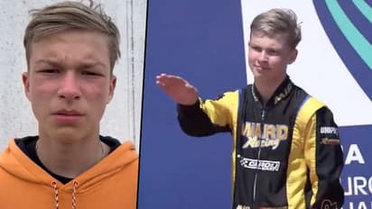 Russian go-karting champion sparks outrage after doing Nazi salute on podium; apologises for gesture