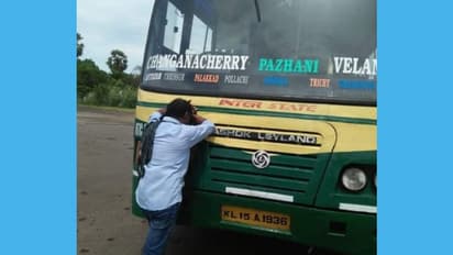 KSRTC : ചങ്കായ കെഎസ്ആര്‍ടിസി ബസിന്‍റെ ഓട്ടം ഇനിയില്ല; വണ്ടിയില്‍ മുഖം ചേര്‍ത്ത് വിട നല്‍കി ഡ്രൈവര്‍