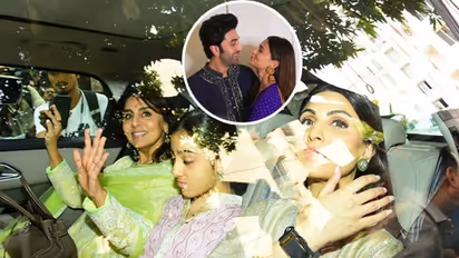 Ranbir Kapoor-Alia Bhatt marriage: Kareena Kapoor stuns in white lehenga; see more pics of Kapoor clan