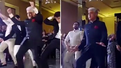 Watch: Bride's father rocks the dance floor on Pushpa's Oo Antava song; netizens go crazy