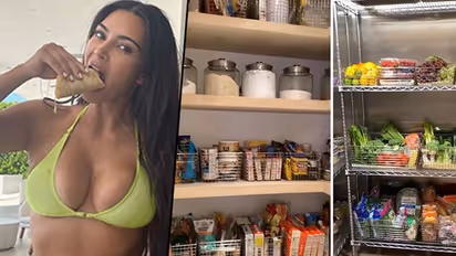 Kim Kardashian's walk-in fridge, kitchen; from fresh juices to salad dressings and more