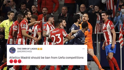 Ban Atletico Madrid: Football lovers to UEFA after ugly scenes marred Man City clash
