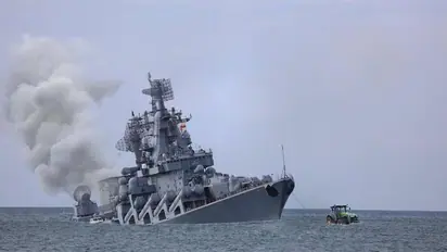 உக்ரைன் தாக்குதல்..? கருங்கடலில் முழ்கிய ரஷ்யாவின் மிக பெரிய போர் கப்பல்.. அதிர்ச்சியில் புதின்..