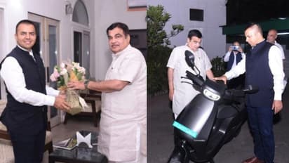 ಎಲೆಕ್ಟ್ರಾನಿಕ್‌ ವಾಹನ ಬೆಂಕಿ ಅವಘಡ ವರದಿಗಳ ನಡುವೆಯೇ ಓಲಾ ಸಿಇಓ ಭವೀಶ್‌ ಅಗರ್ವಾಲ್‌-ನಿತಿನ್ ಗಡ್ಕರಿ ಭೇಟಿ