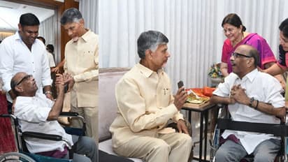 చంద్రబాబు ఆత్మీయ పలకరింపు.. స్వయంగా కేక్ కట్ చేయించి, బొజ్జల భావోద్వేగం