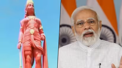 108 ಅಡಿ ಎತ್ತರದ ಹನುಮಂತನ ಪ್ರತಿಮೆ ಅನಾವರಣಗೊಳಿಸಿದ ಪ್ರಧಾನಿ ಮೋದಿ!