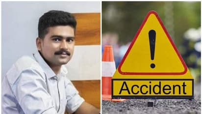 നിർത്തിയിട്ട വാനിൽ ബൈക്കിടിച്ച് കയറി അപകടം, പൊലീസുകാരൻ മരിച്ചു