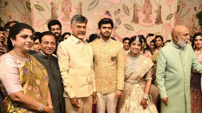 రామోజీరావు మనవరాలి వివాహ వేడుకలో అతిరథ మహారథులు... (Photos)