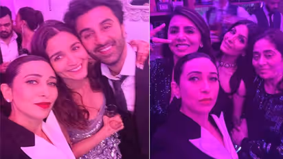 एक हाथ में वाइन तो दूसरा हाथ पति के गले में डाले दिखी मिसेज कपूर बनी आलिया भट्ट, मस्ती में नजर आई नीतू सिंह