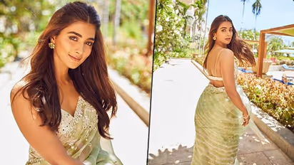 Beast actress Pooja Hegde looks her sensual best in these latest saree pics
