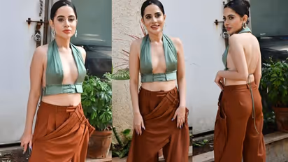 एक के उपर एक पैंट पहने दिखीं उर्फी जावेद, अजीबोगरीब ड्रेस देख एक बोला- ये तो स्टेपनी का जुगाड़ है