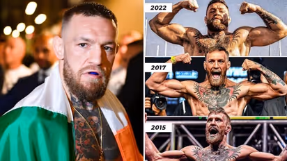 Conor McGregor shows off a-MMA-zing 7 year body transformation after horror leg break