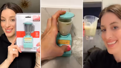 Ever seen the most miniature blender? Woman prepares latte in it; watch amazing video