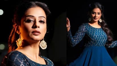 Priyamani: నీలి రంగు గౌనులో నెలవంక నడుము చూపిస్తూ ప్రియమణి పరువాల జాతర... పండగ చేసుకుంటున్న ఫ్యాన్స్ 