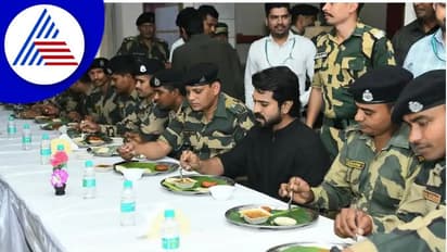 ಬಾಣಸಿಗರ ಕರೆದೊಯ್ದು ಸೈನಿಕರಿಗೆ ರುಚಿ ರುಚಿ ಭೋಜನ ಸಿದ್ದಪಡಿಸಿದ ರಾಮ್‌ ಚರಣ್‌