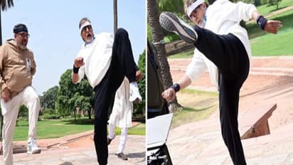 Amitabh Bachchan ने 79 साल की उम्र में हवा में उछलकर जब मारी हाई किक, स्टेप देख टाइगर श्रॉफ भी रह गए हैरान