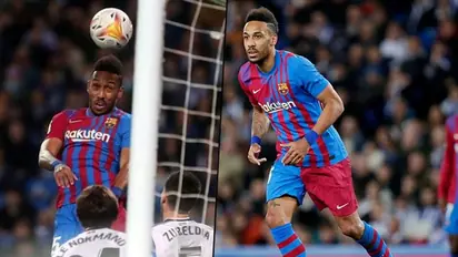 Difficult game, admits Aubameyang after netting 11th goal for Barcelona in win over Real Sociedad