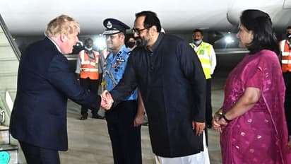 Boris Johnson Visit ಯುಕೆ ಪ್ರಧಾನಿ ಜಾನ್ಸನ್ ಬರಮಾಡಿಕೊಂಡ ರಾಜೀವ್ ಚಂದ್ರಶೇಖರ್!