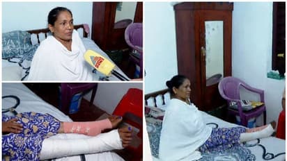 റോഡിലെ കുഴിയിൽ വീണ് വീട്ടമ്മയുടെ രണ്ട് കാലുകളും ഒടിഞ്ഞ സംഭവം; തിരിഞ്ഞുനോക്കാതെ അധികൃതർ