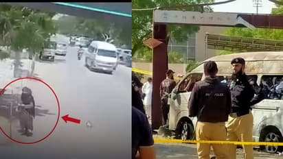 Karachi Blast : మాటు వేసి , వ్యాన్ రాగానే పేల్చేసుకుంది.. నరమేధానికి కారణం మహిళ, వీడియో వైరల్