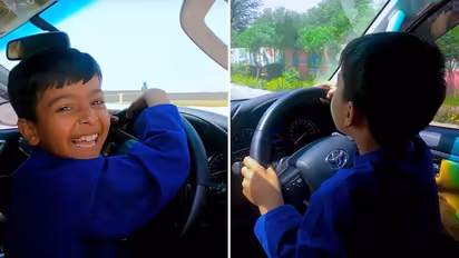 Viral video: 8-year-old Pakistani boy spotted driving a Toyota Fortuner