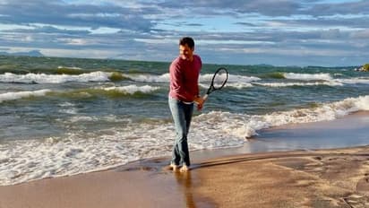 Two wonders captured in one frame: Federer's 'sunrise at Lake Malawi' enchants fans