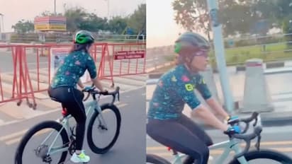 செம்ம கெத்தாக சைக்கிள் ஓட்டும் ஐஸ்வர்யா ரஜினிகாந்...வீடியோ பார்த்து அர்த்தமில்லாத கேள்வி எழுப்பிய நெட்டிசன்கள்