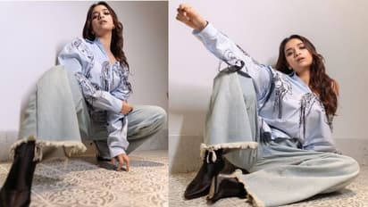 ట్రెండీ వేర్ లో మహేశ్ బాబు హీరోయిన్ స్టన్నింగ్ స్టిల్స్.. సిట్టింగ్ పోజిషన్ లో కవ్విస్తున్న కీర్తి సురేష్..