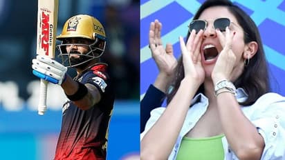 ఏం పిల్ల రా బాబు... విరాట్ కోహ్లీ ఆడుతుంటే అరుస్తూ, చప్పట్లతో ఎంకరేజ్ చేసిన అనుష్క శర్మ...