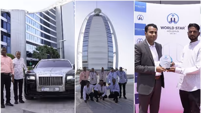 റോള്സ് റോയിസില് നഗരം ചുറ്റി, ആഢംബര ഹോട്ടലില് താമസം; തൊഴിലാളികള്ക്ക് രാജകീയ വിരുന്നൊരുക്കി യുഎഇ കമ്പനി