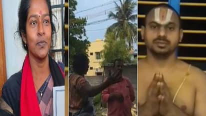 நைட்டியுடன் கோவிலுக்குள் வந்த பெண் திமுக கவுன்சிலர்.. அர்ச்சகரை திட்டிய கவுன்சிலர் - வைரல் வீடியோ 