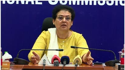 NCW chief Rekha Sharma visits Hathras stampede site, calls for FIR against godman