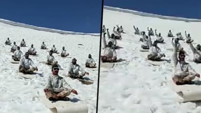Watch: Yoga at 15000 feet in Snow-Capped Himalayas