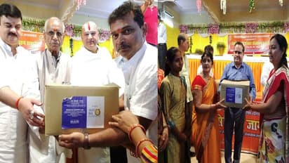 सेवा भारती के अक्षयपात्र के सहारे सेवाकार्य में जुटा RSS, चंपत राय की मौजूदगी में बांटे गए 500 राशन किट