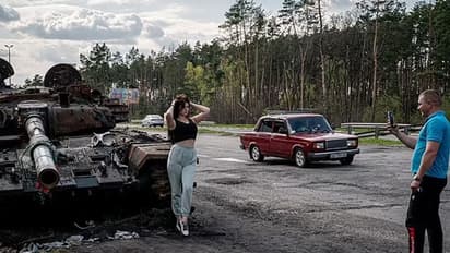 युद्ध के बीच जब लेडी प्लेयर ने बर्बाद हुए रूसी टैंक के सामने खिंचवाया फोटो, दुनिया को दिखाना चाहती थी कुछ खास