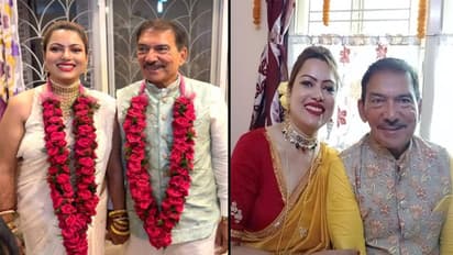 66 की उम्र में इस क्रिकेटर ने की दूसरी शादीः 28 साल छोटी दुल्हन को कभी चूमता-कभी निहारता नजर आया-देखें Photos