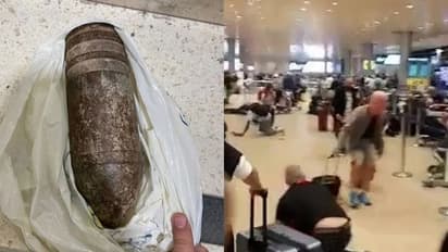 പൊട്ടാത്ത ബോംബുമായി വിമാനത്താവളത്തില്, ഓര്മ്മയ്ക്കായി എടുത്തതെന്ന് വിശദീകരണം