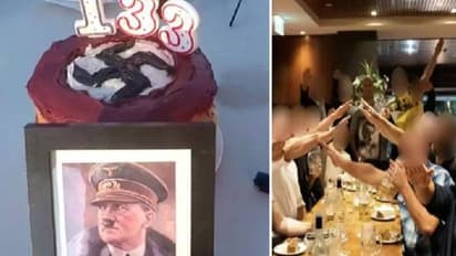 ഹിറ്റ്ലറിന്റെ ജന്മദിനം പരസ്യമായി ആഘോഷിച്ച് നിയോ നാസി സംഘം, പ്രതിഷേധം