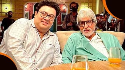 মুখে একগাল চওড়া হাসি, অমিতাভের পাশে বসে অরেঞ্জ জুসে চুমুক 'পটকা' অম্বরীশের