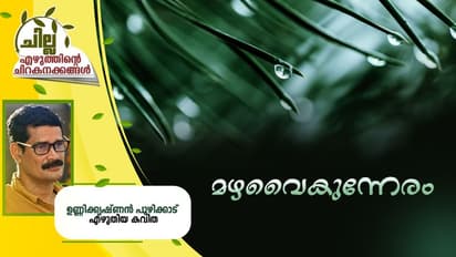 Malayalam Poem : മഴവൈകുന്നേരം, ഉണ്ണിക്കൃഷ്ണന് പൂഴിക്കാട് എഴുതിയ കവിത