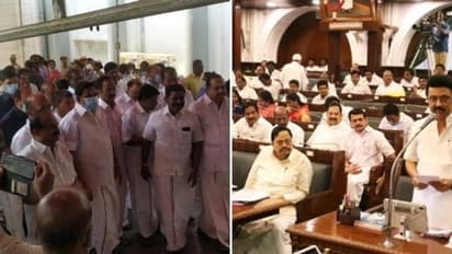  சாதனை உரையை வாசித்த முதலமைச்சர்...! சட்டசபைக்குள் வராமல் வாசலிலேயே காத்திருந்த அதிமுக எம்எல்ஏக்கள்