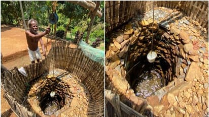  അച്ഛനും മകളും കിണർ കുത്തി, കല്ലുകൾ കെട്ടി ഭംഗിയാക്കി, നിരവധി കുടുംബങ്ങളുടെ ആശ്വാസം