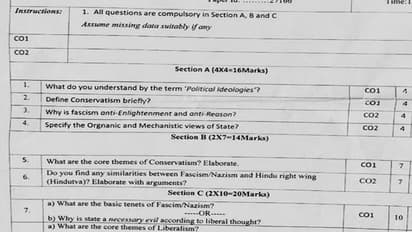 BA पॉलिटिकल साइंस के पेपर में हिन्दुत्व को लेकर पूछा गया विवादित सवाल, यूनिवर्सिटी ने फैकल्टी को किया सस्पेंड