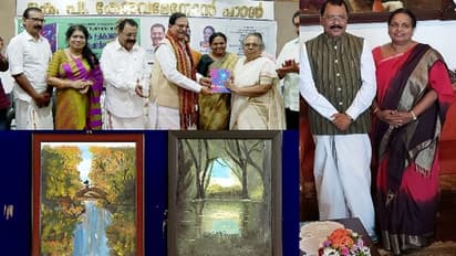 എഴുതുന്ന ഗവര്‍ണ്ണര്‍ക്ക് വരയ്ക്കുന്ന പങ്കാളി... അത്ഭുതം കൂറി കേന്ദ്രമന്ത്രി 