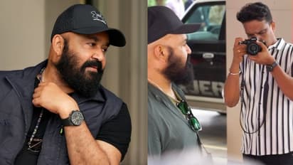 Mohanlal : സ്റ്റൈലിഷ് ലുക്കില് മോഹന്ലാല്; 'ബറോസ്' ലൊക്കേഷന് ക്ലിക്ക് വൈറല്