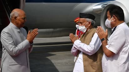 IIM कैंपस का उद्घाटन करने नागपुर  पहुंचे राष्ट्रपति,  महाराष्ट्र के राज्यपाल और नितिन गडकरी ने किया स्वागत