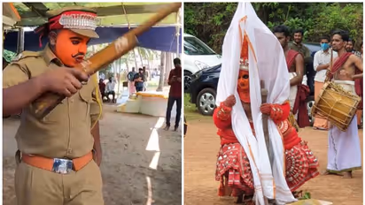 തട്ടമിട്ട് ഉമ്മച്ചി തെയ്യം, തൊപ്പി വച്ച് പൊലീസ് തെയ്യം; തെയ്യാട്ടത്തിലെ വേറിട്ട കാഴ്ചകള്‍